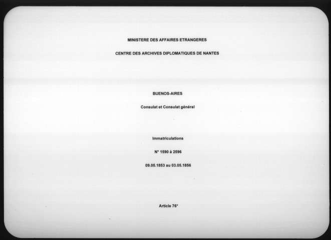 N°1590 à 2596 (09/05/1853 au 03/05/1856).