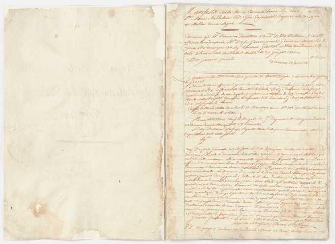 Actes de chancellerie (25 novembre 1802-4 avril 1806).