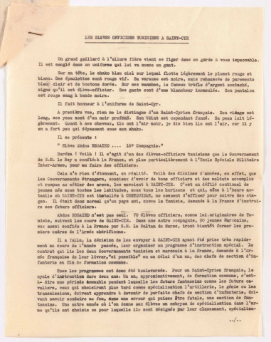 Présentation des élèves et de l'école