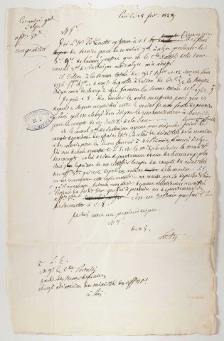 Pièces de comptabilité relatives à la gestion de Pierre Deval.