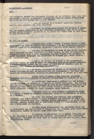 1er nov.-31 déc. 1942, + Paris-Mondial (2 nov. 1942) (vol. VIII).