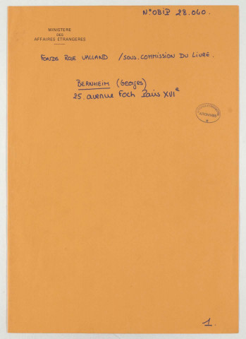 209SUP/686 - OBIP 28040 à 320007