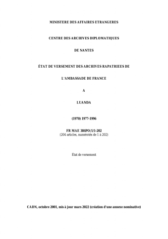 FR MAE 384PO/1/1-202, Luanda, ambassade, 1977-1996