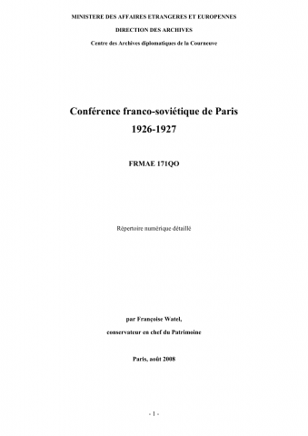 MN_171QO_Conférence de Paris 1926