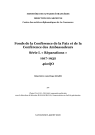FR MAE 460QO, Conférence de la Paix et Conférence des ambassadeurs, série L, 1917-1932