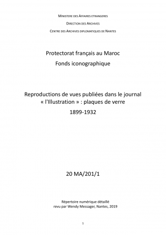 FR MAE 20MA/200/1, Illustration plaques, 1899-1932