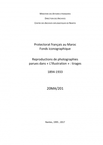 FR MAE 20MA/201, Illustration série B, 1894-1933