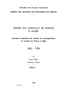 FR MAE 22PO/A, Alger, consulat, 1585-1798